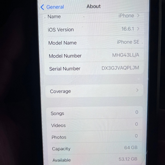 iPhone SE VZW